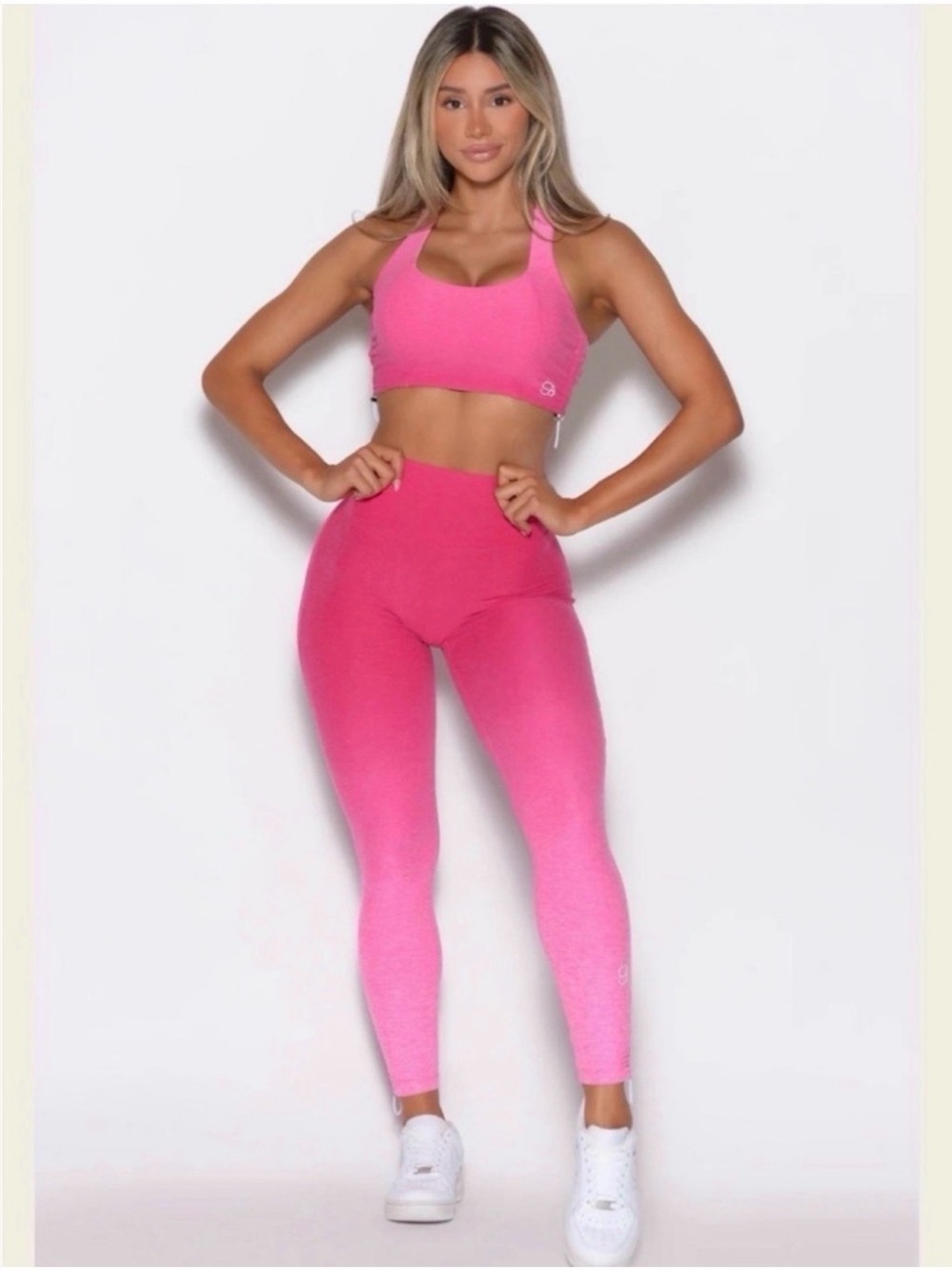 Bombshell Ombre Pink Lemonade Toggle Leggings
